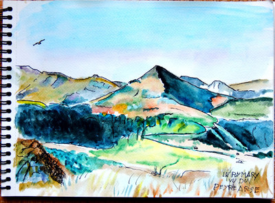Aquarelle, Puy Mary